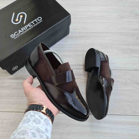 Brown Men\'s Genuine Leather Loafer